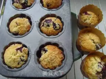 Make oatmeal blueberry marfin step 8