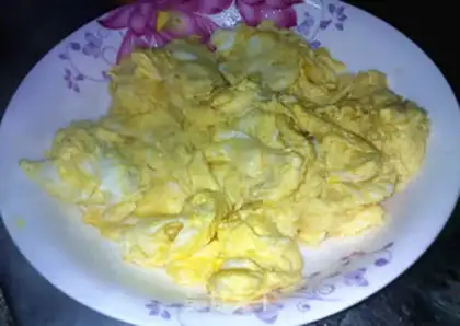 Make Green peppers for cheese and fried eggs step 5