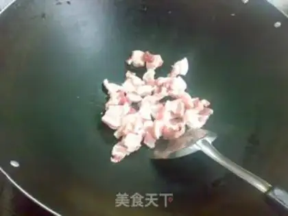 Make radish and fried meat step 2