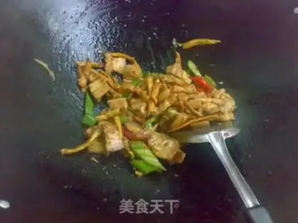 Make radish and fried meat step 7