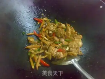 Make radish and fried meat step 8