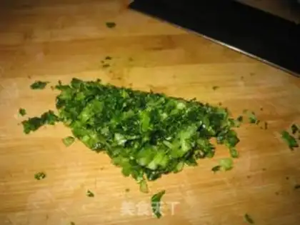 Make The curry of the green vegetables step 2