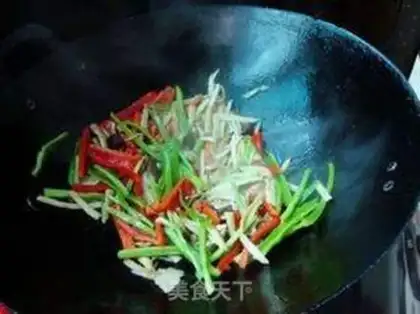 Make Twin peppers for tea and mushrooms step 4