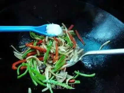 Make Twin peppers for tea and mushrooms step 5