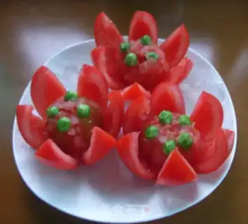 Make Lotus tomatoes step 4