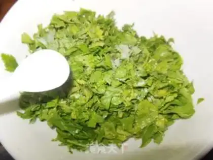 Make Celery omelet pancakes step 2
