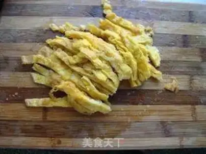 Make Three pieces of fried eggs step 2