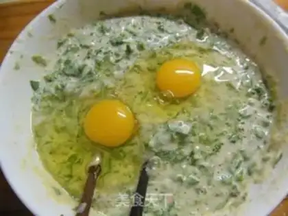 Make Celery omelet pancakes step 6