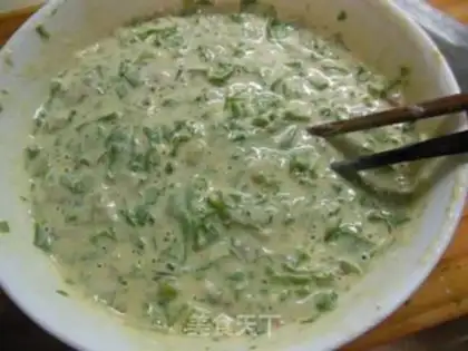 Make Celery omelet pancakes step 7