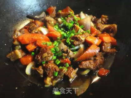 Make Carrot red lamb chops step 15