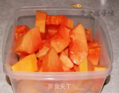 Make Snow papaya sugar step 4