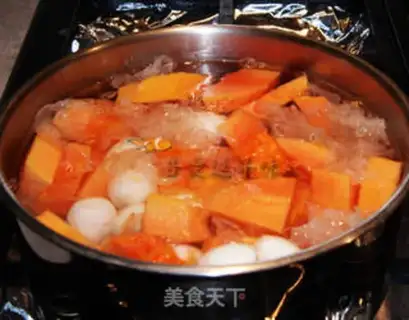 Make Snow papaya sugar step 7
