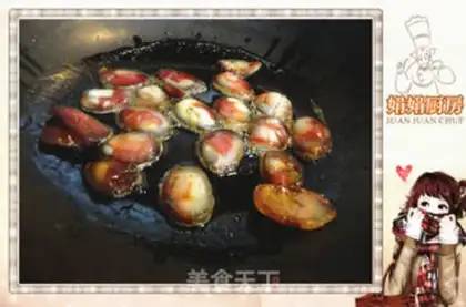 Make Orchid fried sausage step 4