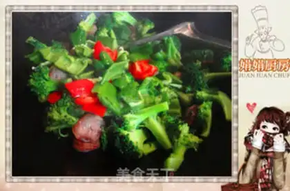 Make Orchid fried sausage step 5