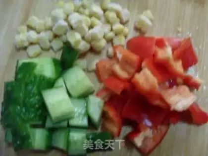 Make Five-coloured cashew nut chicken step 0