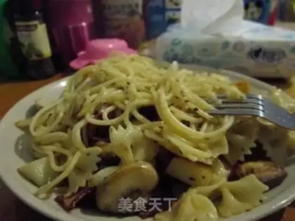 Make Butter bacon pasta step 2