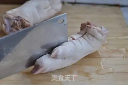 Make ♪ Cold hog hoof ♪ step 2