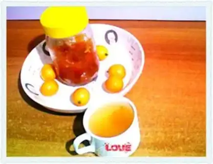 Make Honey gold orange tea step 5