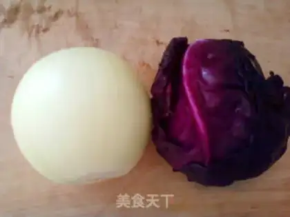 Make Lavender blue vegetable rolls step 0
