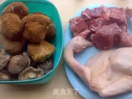 Make Monkey head, chicken soup step 0