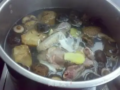 Make Monkey head, chicken soup step 2