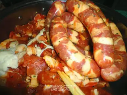 Make Homemade wide sausages step 7
