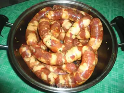 Make Homemade wide sausages step 8