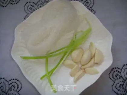 Make Garlic fan floss step 0