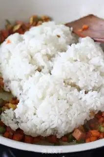 Make Curry fried rice step 7