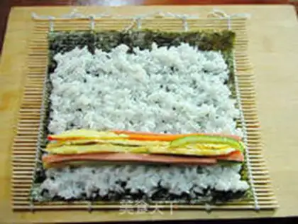 Make Sushi rolls step 9