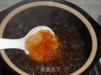 Make Peach glue milk crumbs step 3