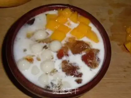 Make Peach glue milk crumbs step 7