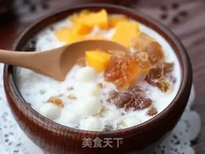Make Peach glue milk crumbs step 8