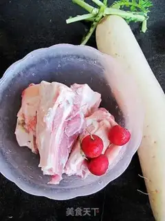 Make ♪ ♪ The radish broth ♪ step 0