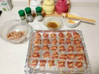 Make Toothpick meat step 3
