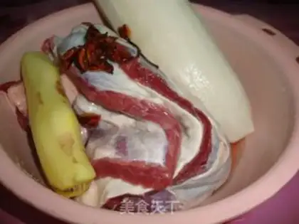 Make Sweet radish and oxen step 0