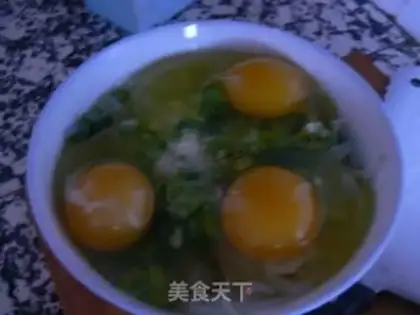 Make Silverfish fried eggs step 2