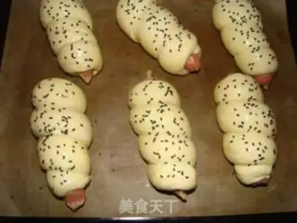 Make Hot dog roll step 7