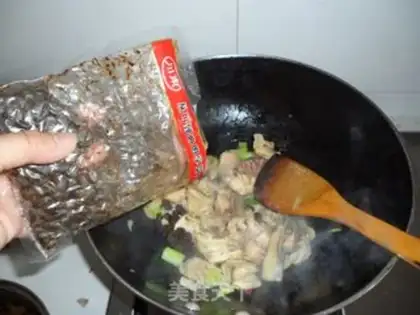 Make Chicken stew mushrooms step 2