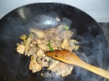 Make Chicken stew mushrooms step 3