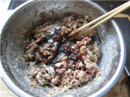 Make Dragon well tea and beef dumplings step 10