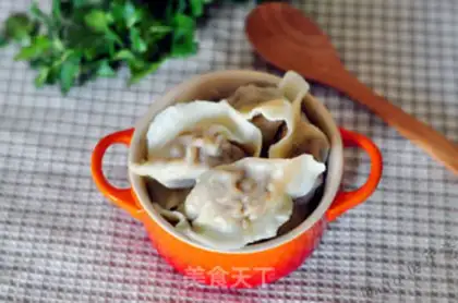 Make Dragon well tea and beef dumplings step 16