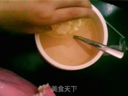Make Lemon pudding tea step 9