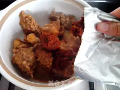 Make A casserole curry leg step 4
