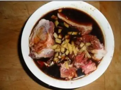 Make Lazy red-burned ribs step 2