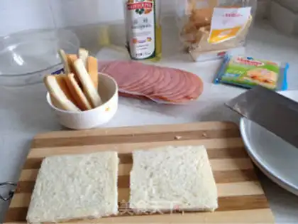 Make Cheese ham and Spanish step 1