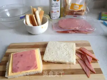 Make Cheese ham and Spanish step 2