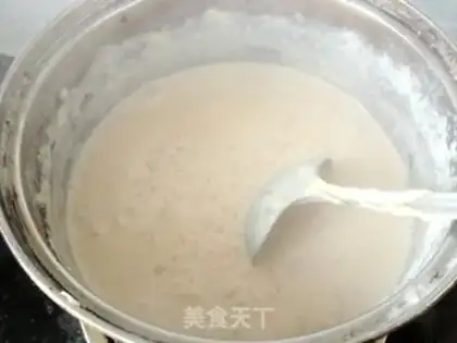 Make Red sugar strawberry rice pudding step 3