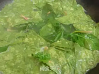Make Chicken soup spinach noodles step 6