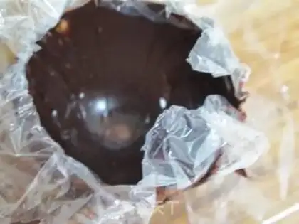 Make Chocolate bowl step 7